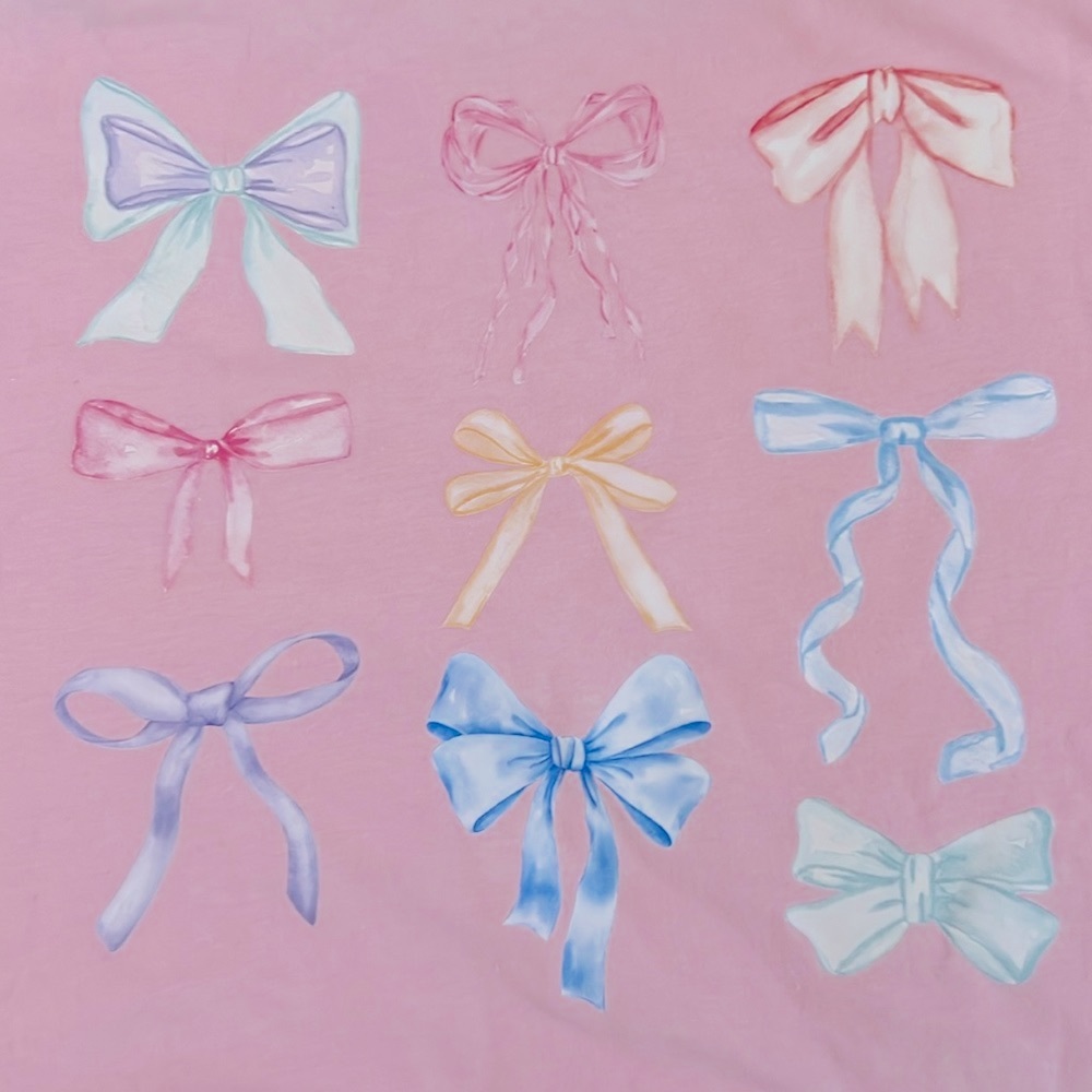 Pink bow t-shirt